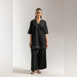 Elegant Black Kurta Set for Women
